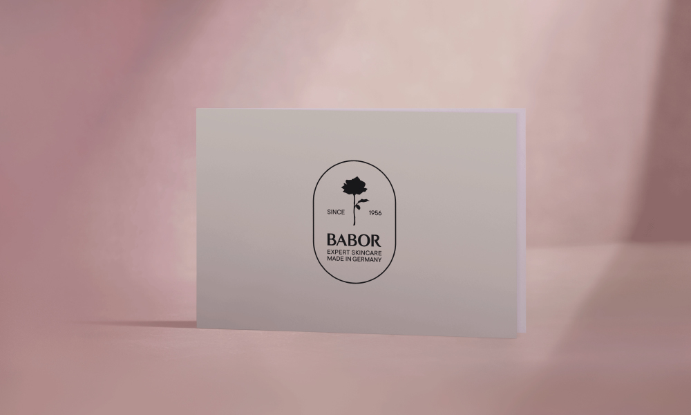 Motiv eines BABOR Geschenk-Gutscheins